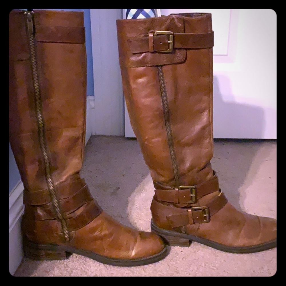 Enzo Angiolini leather boot, full zipper